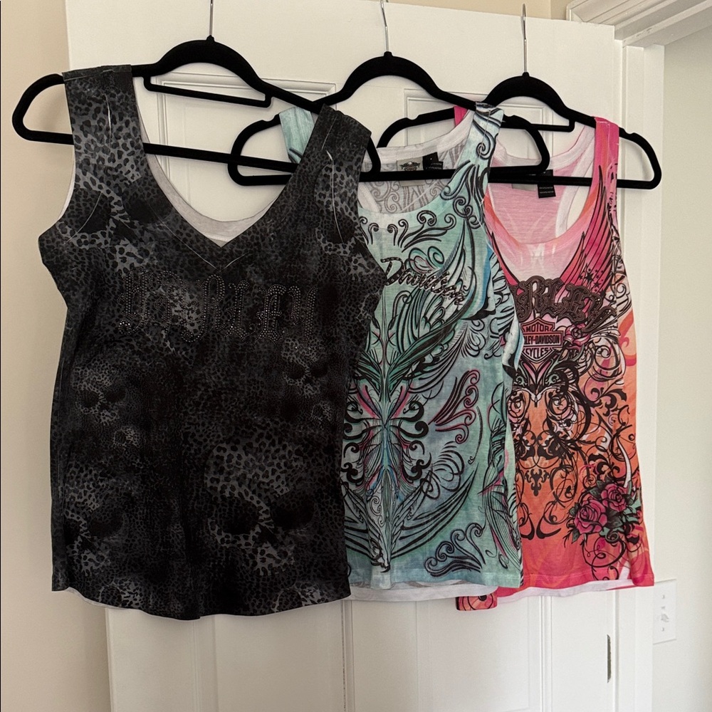 6 Harley Davidson shirts- medium